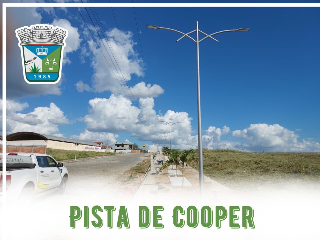 A Pista de Cooper logo em breve será entregue a nossa população.